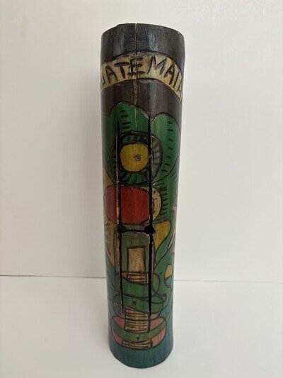 New Guatemala Hand-crafted Bamboo Slit Tongue Drum 14"