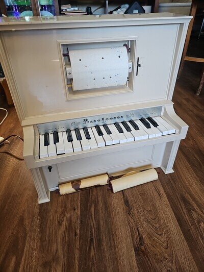 J. Chein Vintage Piano Lodeon Mechanical Player Piano. Works Needs Attention