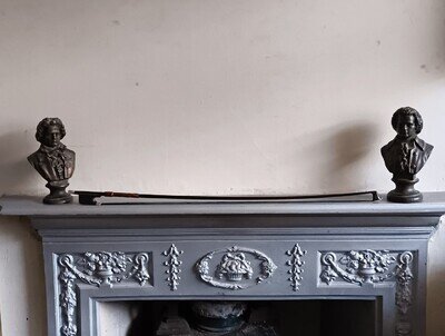 Vintage Ironwood Viola Bow Custom Design 925 Silver