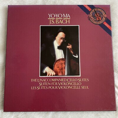 YO-YO MA Bach: Unaccompanied Cello Suites 3xLP (1983) CBS Masterworks D3 37867