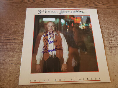 AUTOGRAPHED 1979 EXCELLENT Vern Gosdin You've Got Somebody 180 LP33