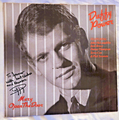 DUFFY POWER Mary Open The Door * SIGNED + LETTER! * UK LP MACH 5 1986 NM/VG+