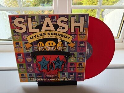 Slash Living the Dream Vinyl LP Signed Autographed red vinyl guns n roses