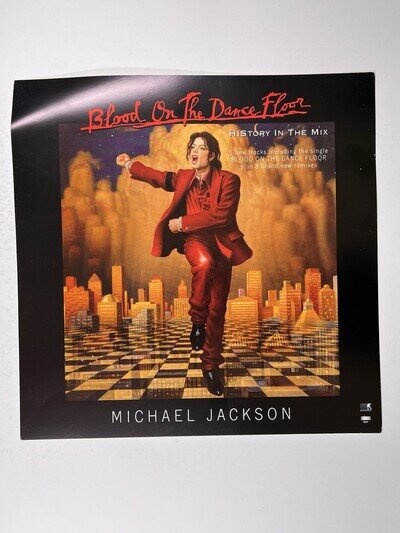 Michael Jackson Poster Vinyl Cover Blood On The Dancefloor Original Promotion