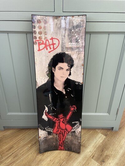 Michael Jackson Bad 1980s Wall Art Hanging Promotional Store Display Poster