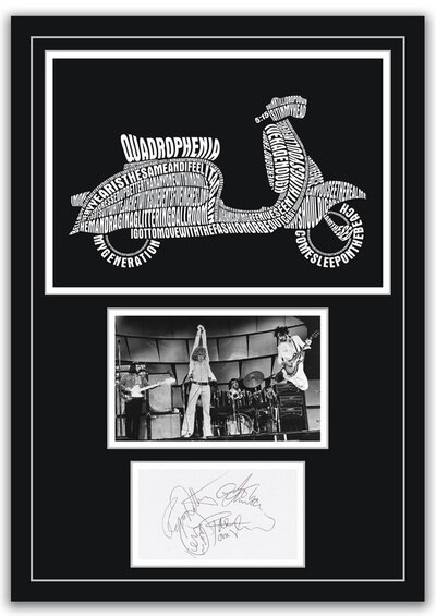 The Who Quadrophenia Autographs Memorabilia Poster Pete Townshend 2 Sizes