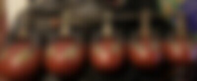 Rare Vintage Leedy Temple Blocks Five On Mounted Rack