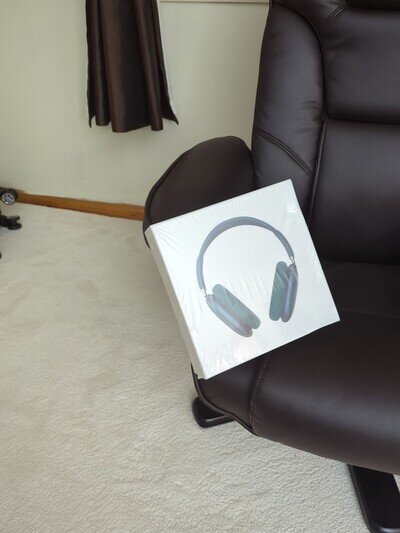 Apple AirPod Max Lightning Headphones Blue Boxed + Extras 100% Genuine Apple