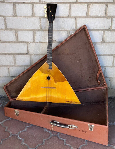 Balalaika Prima original concert vintage Soviet folk Instrument Tarasov 1970