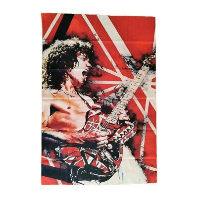 Eddie Van Halen 5150 Tapestry Flag Banner Poster Studio 90 x 60 cm Wall Art