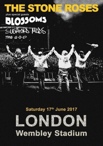 The Stone Roses A4 Print London Poster Wall Art Album CD…….