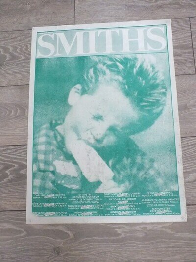 The Smiths Original UK Tour Poster 1986 "The Queen is Dead" £1 Start No Reserve