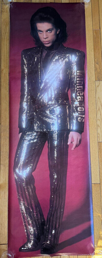 Prince Door Poster Gold Suit Minneapolis Very Rare