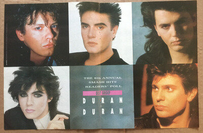 DURAN DURAN - POSTER CENTRE SPREAD 1985 43cm x 28cm