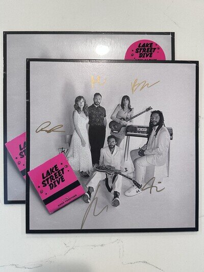 SIGNED LAKE STREET DIVE - Good Together Neon Yellow Vinyl LP AUTOGRAPHED