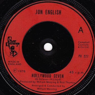 Jon English - Hollywood Seven (7", Single, Red)