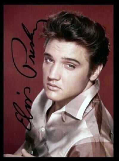 ELVIS PRESLEY / AUTOGRAPH CARD & COLLECTIBLES!
