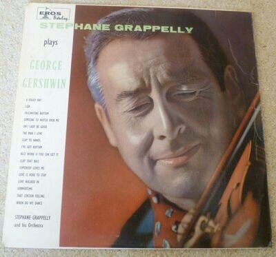 STEPHANE GRAPPELLY/ GRAPPELLI PLAYS GEORGE GERSWIN 1962 MONO VINYL LP ERL 50043