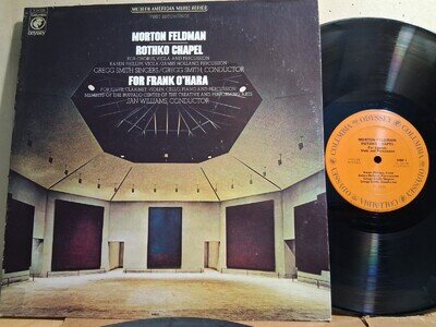 Columbia Odyssey Y 34138 Morton Feldman Rothko Chapel FRANK O'Hara 1976 NM