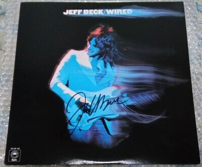 Jeff Beck autographed LP “Wired” JEFF BECK / WIRED