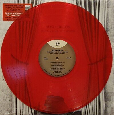 Alex Chilton - "Free Again: The 1970 Sessions" Red Vinyl LP - NO DOWNLOAD CARD