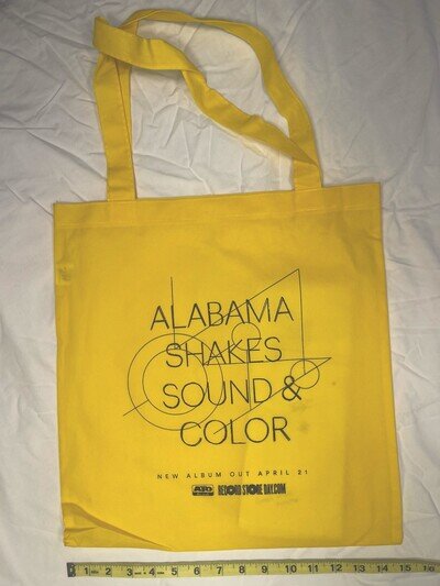 Alabama Shakes Sound & Color Yellow Tote Bag For Vinyl RSD Vinyl Records