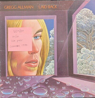 Gregg Allman Laid Back Vinyl Record VG+/G+ K 47508 1973