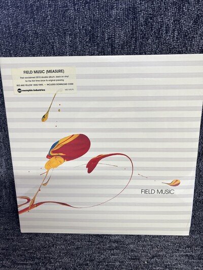 Field Music – Measure: double LP reissue on red & yellow 180g Vinyl NEW SEALED