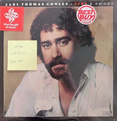 Earl Thomas Conley Fire & Smoke Vinyl Record M/M AHL1-4135 1981