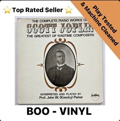 Knocky Parker - The Complete Piano Works Of Scott Joplin Jazz Ragtime Lp Record
