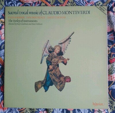 Sacred Vocal Music Monteverdi - Emma Kirkby - LP RECORD HYPERION (1981) - MINT
