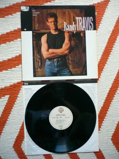 Randy Travis No Holdin' Back Vinyl 1989 Warners 1st Press R/S 1A LP Country EXC