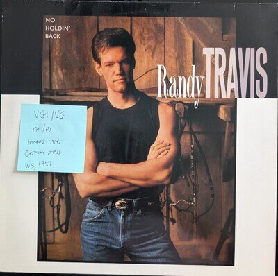 Randy Travis No Holdin' Back Vinyl Record VG+/VG WX292 1989