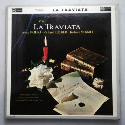 RCA Red Seal 3 LP box SER 4532-4 GRVD R/S: Verdi - La Traviata / Anna Moffo etc.