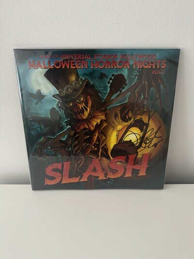 NEW Halloween Horror Nights Vol 2 SLASH SIGNED Vinyl LP HHN Guns n Roses 2025