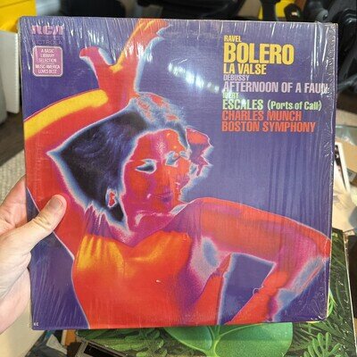 RAVEL BOLERO, LA VALSE, DEBUSSY, AFTERNOON OF A FAUN, IBERT, ESCALES 12” MINT LP