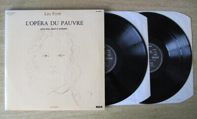 LEO FERRE - L'OPERA DU PAUVRE - 1983 FRENCH 4 x LP - RCA RECORDS - PL 70035