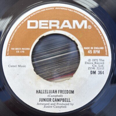 JUNIOR CAMPBELL - HALLELUJAH FREEDOM (7" SINGLE)
