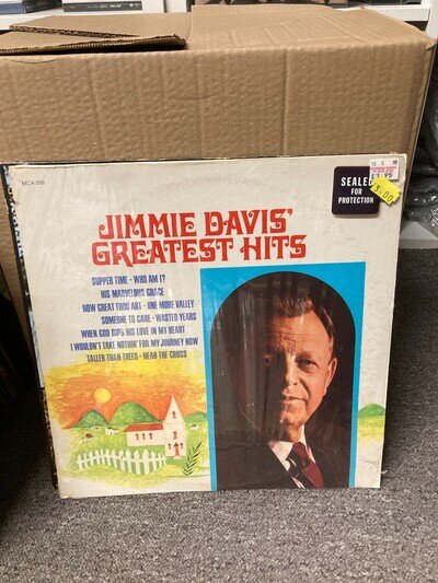 JIMMY DAVIS GREATEST HITS VINYL LP, MCA269, VG
