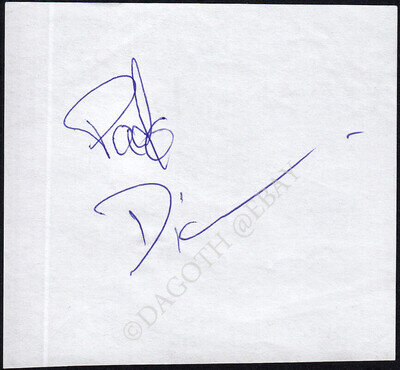 IRON MAIDEN Paul Di'Anno KILLERS Running Free Rue DiAnno Singer Autograph SIGNED