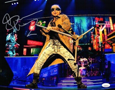 BRUCE DICKINSON Signed Autographed IRON MAIDEN 11x14 Photo JSA Witness #WB787704