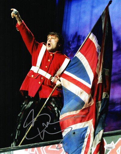 BRUCE DICKINSON Signed Autographed IRON MAIDEN 11x14 Photo JSA Witness #WB787706