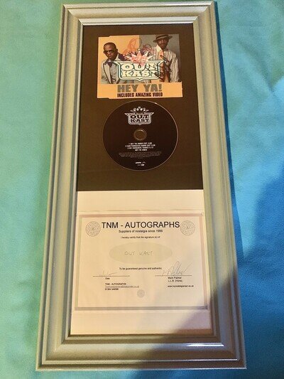 OutKast Double Signed Hey Ya! CD Display André 3000 & Big Boi Autographs w/ COA