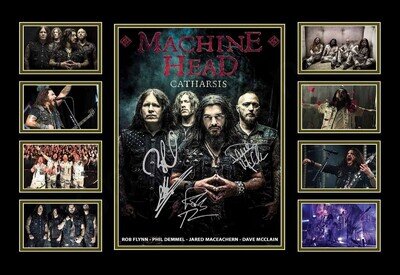 Machine Head Catharsis Signed Limited Edition Memorabilia Print Autographed Gift