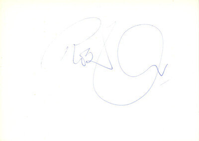 Robert plant Autograph 1983