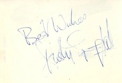 Dusty Springfield 1960s autograph