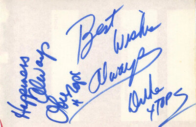 Four Tops autographs 1966