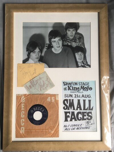 SMALL FACES FRAMED AUTOGRAPHS