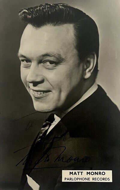 Matt Monro - Signed Autograph Promo Postcard Photo