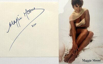 Maggie Moone - Signed Autograph Book Page